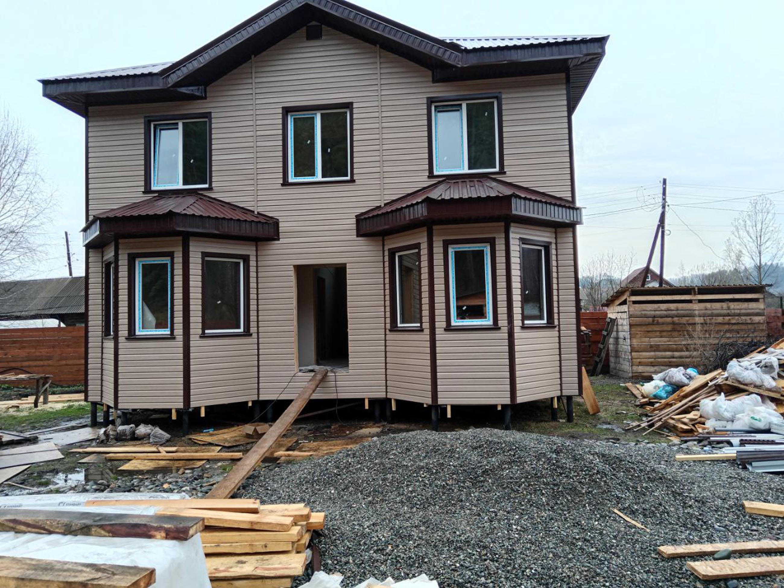 Ход строительства Строительство каркасного дома в ипотеку в с.Соузга Республики Алтай