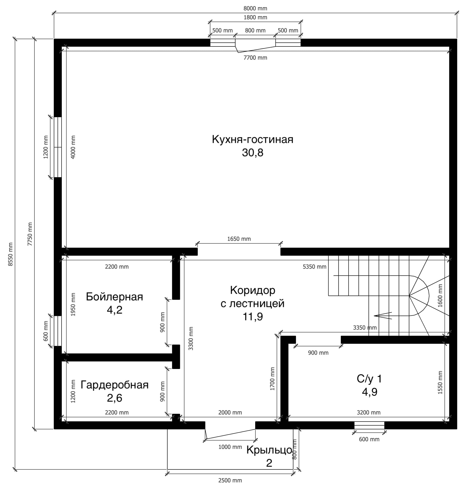 План дома Строительство каркасного дома в г.Рубцовске