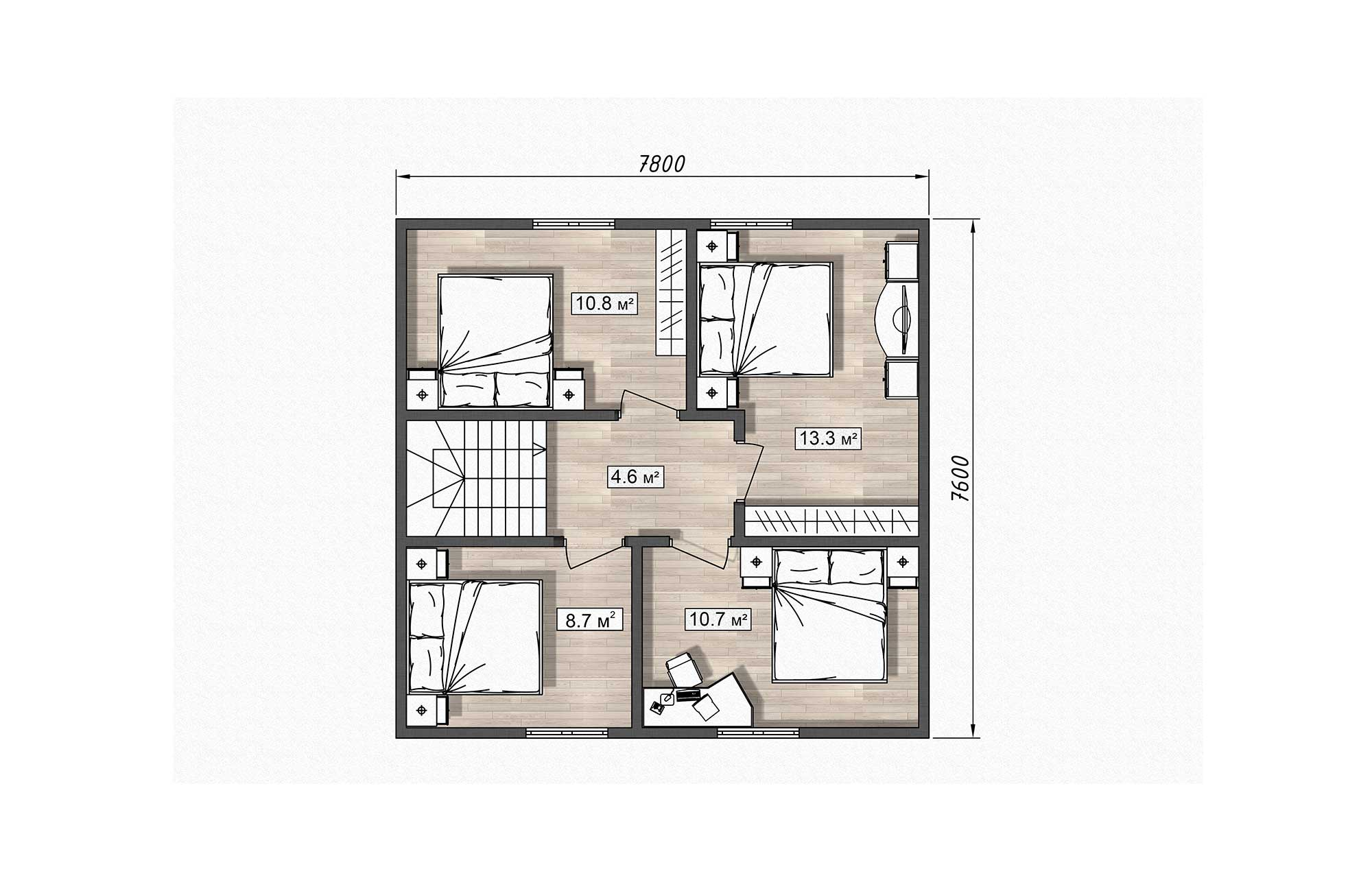 План дома Каркасный дом «Сюркен»