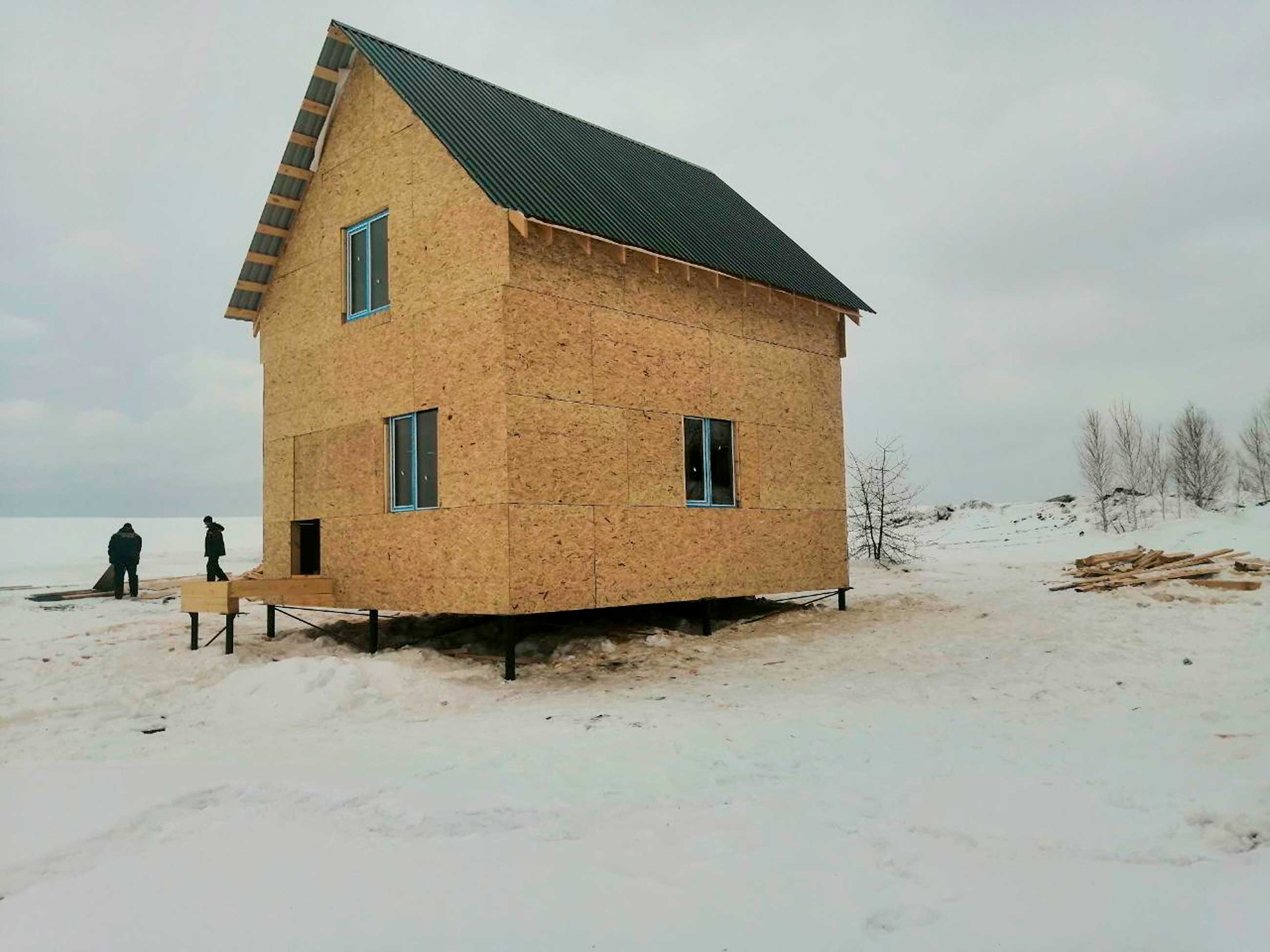 Ход строительства Каркасный дом по ФЦП в п.Батунный
