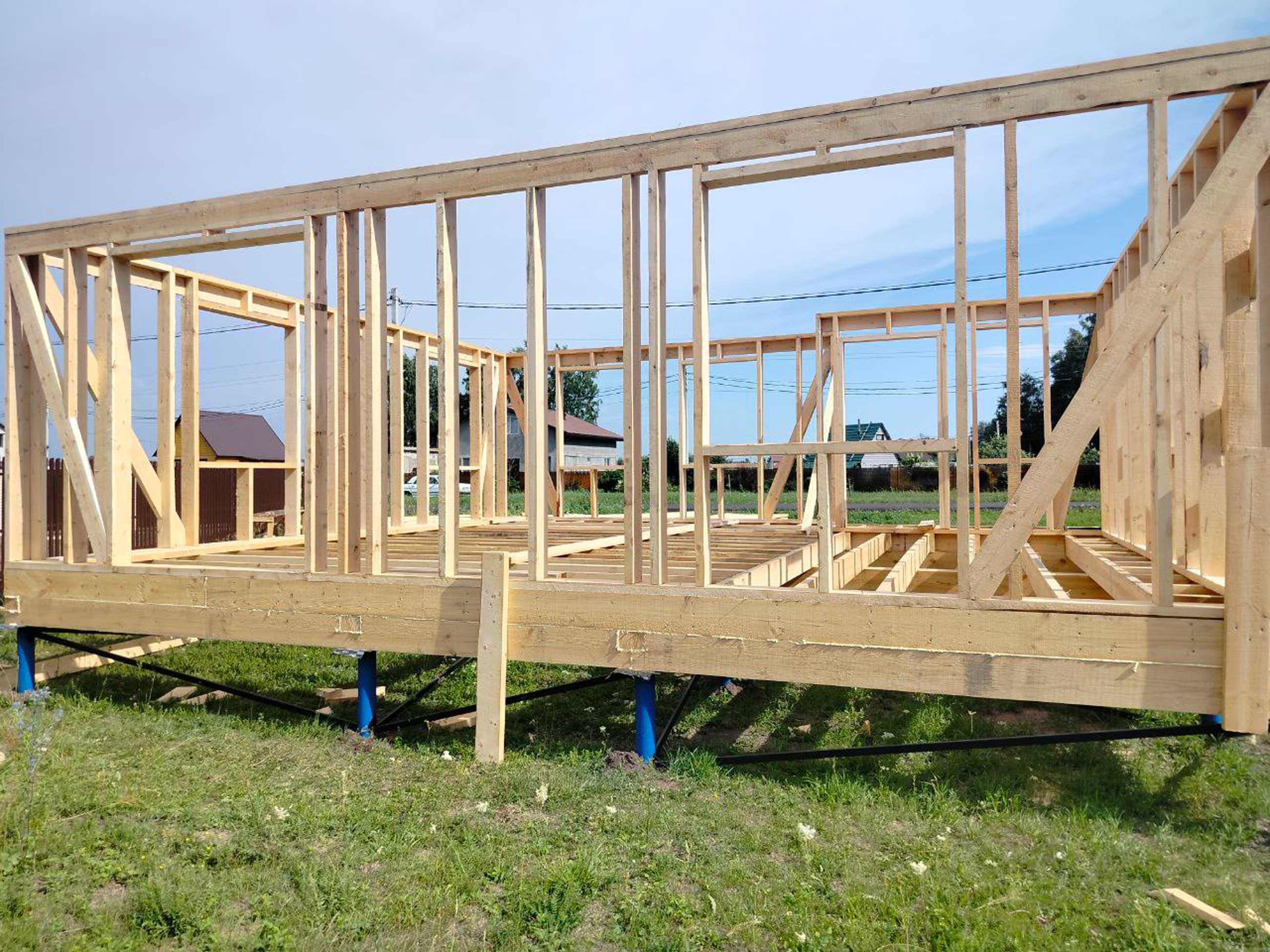 Ход строительства Строительство каркасного дома в с.Марусино Новосибирской области
