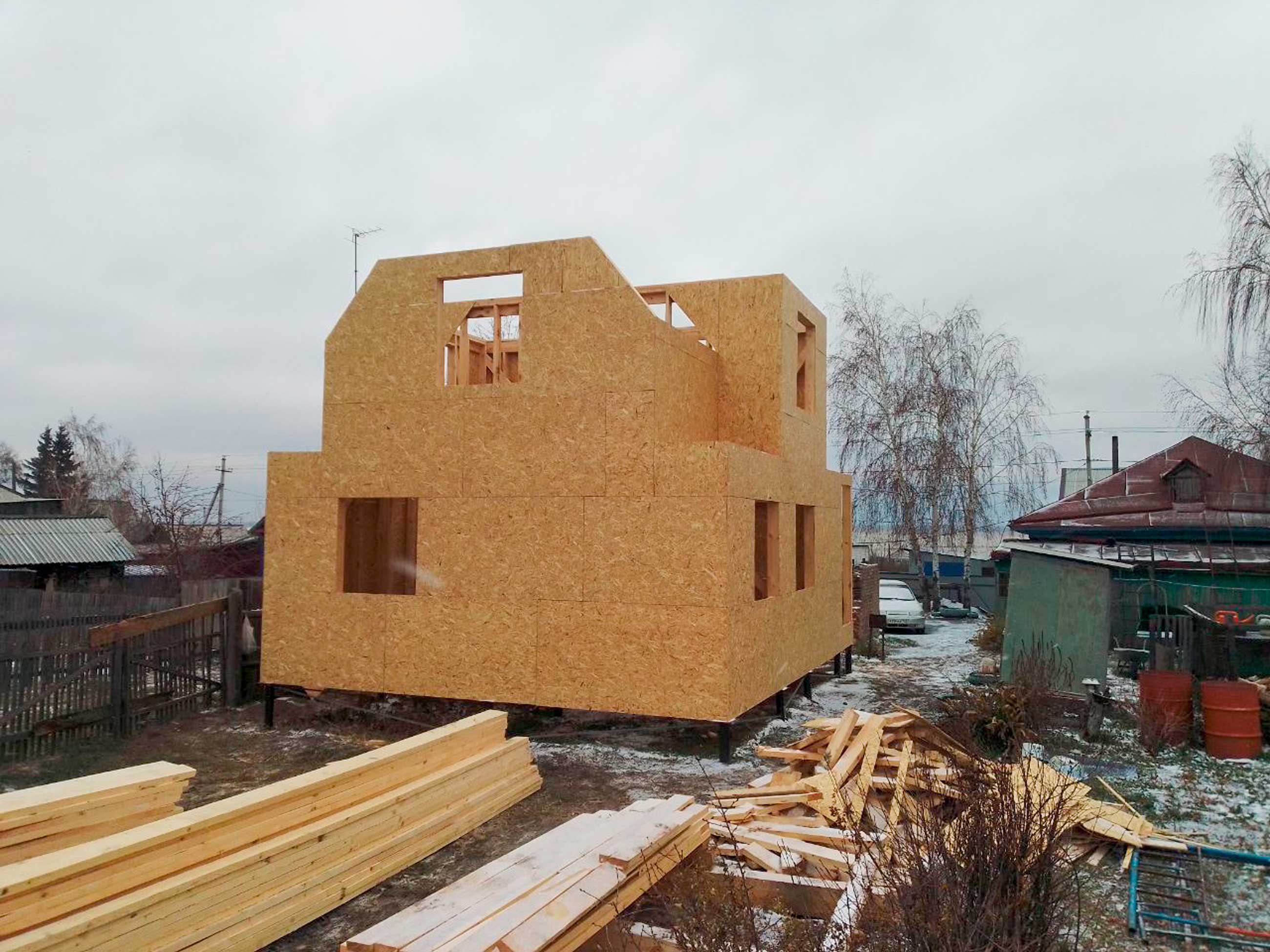 Ход строительства Строительство дома по ФЦП в с.Крутиха