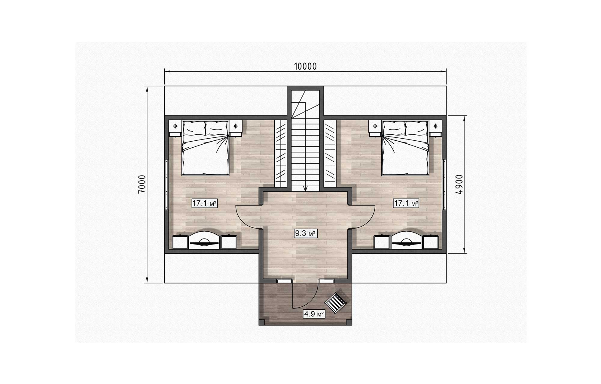 План дома Каркасный дом «Лир»