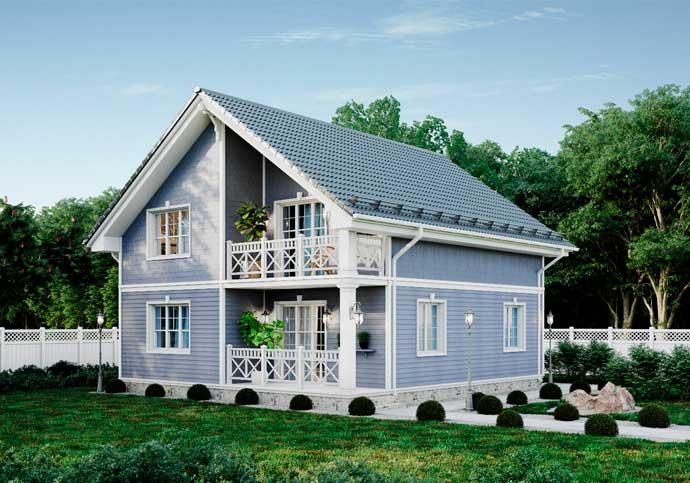План дома Каркасный дом в с.Солнечное, г.Новоалтайск